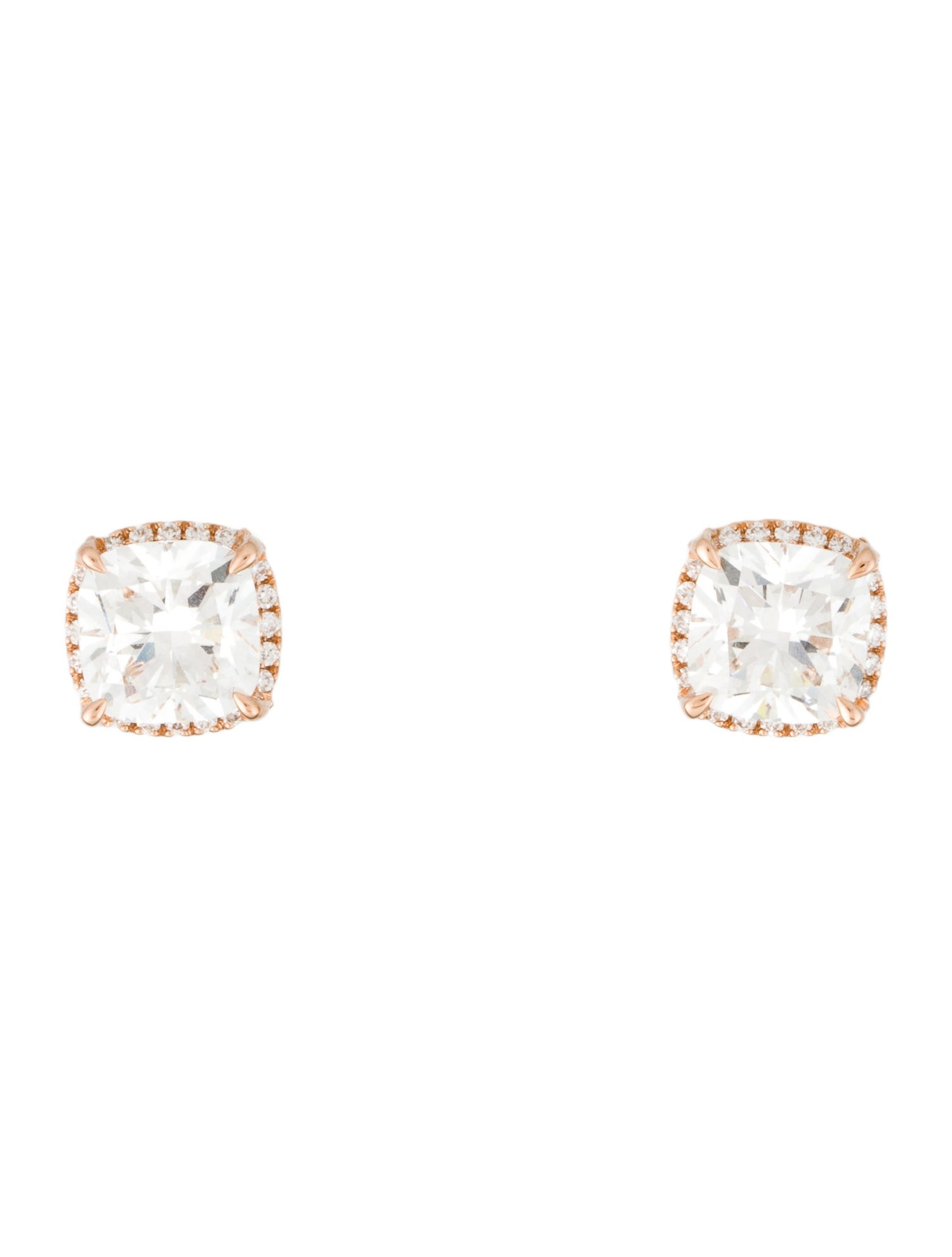 Badgley Mischka 18K 4.66ctw Lab-Grown Diamond Stud Earrings
