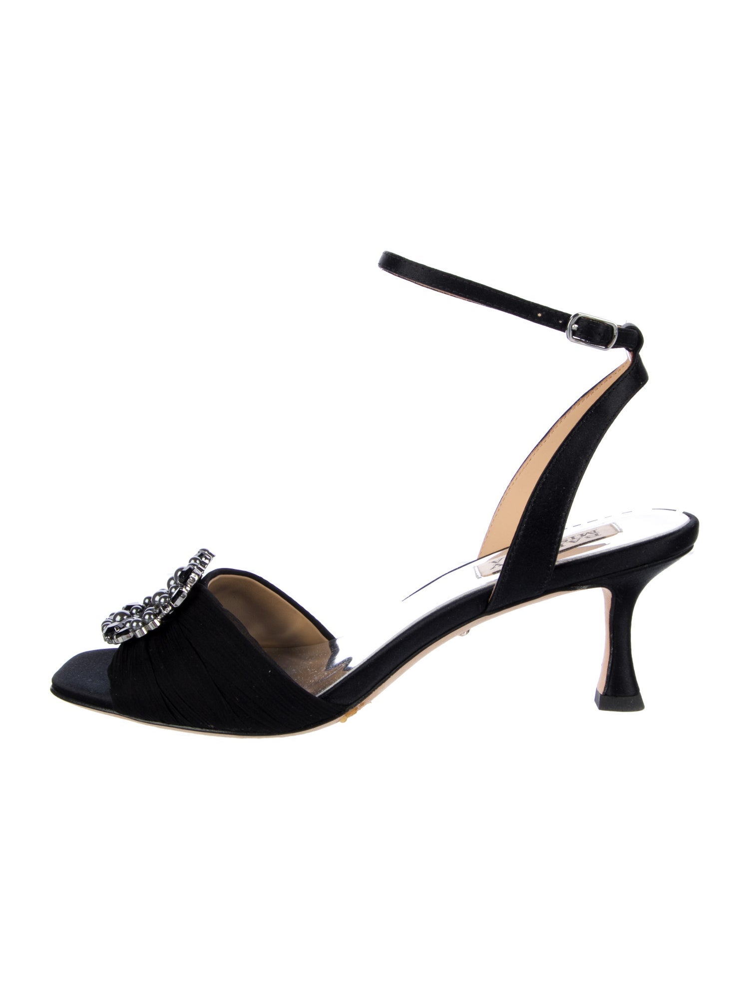 Badgley Mischka Crystal Embellishments Sandals