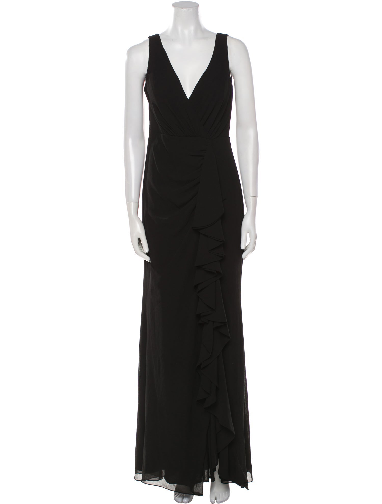 Badgley Mischka Silk Long Dress
