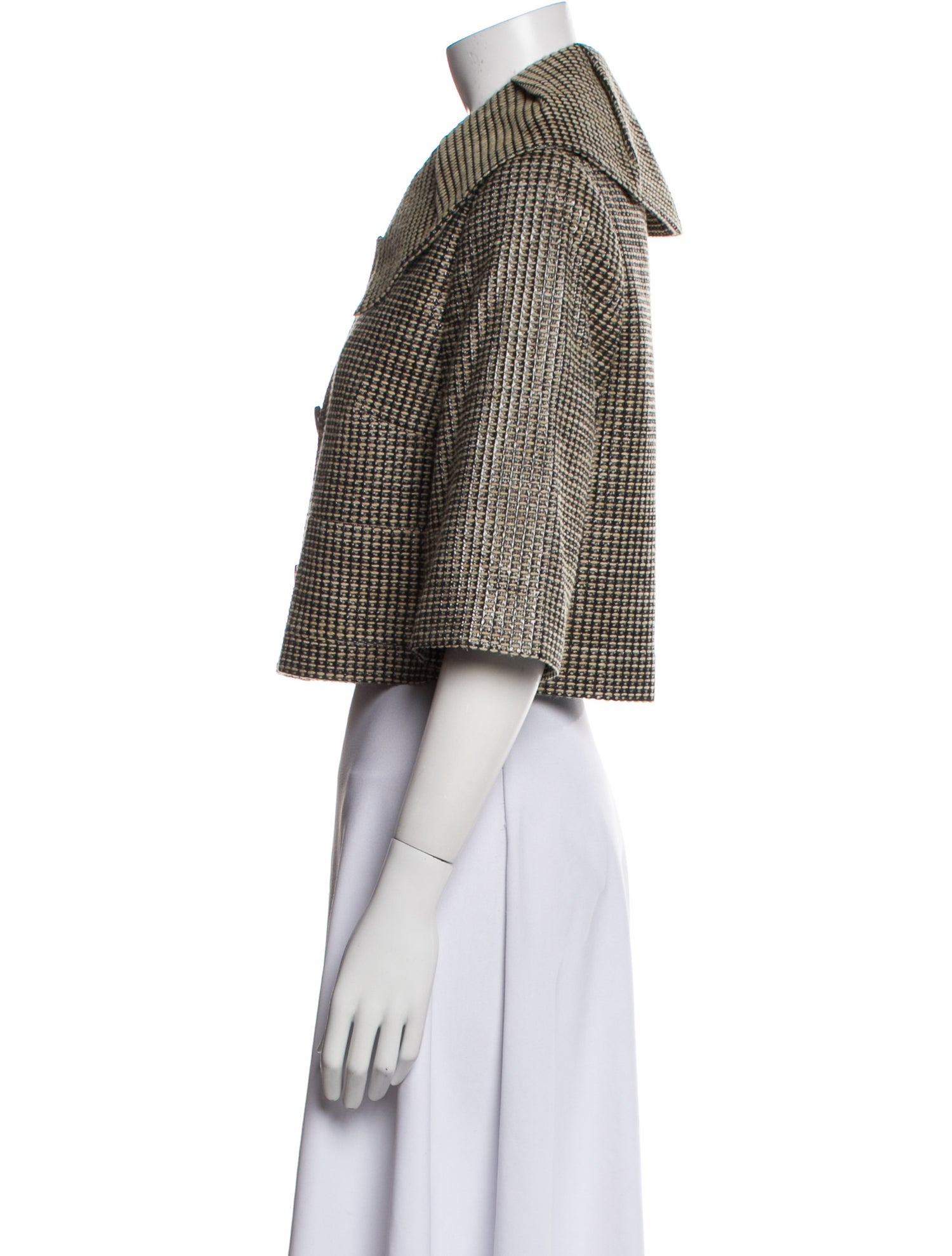 Badgley Mischka Houndstooth Print Jacket