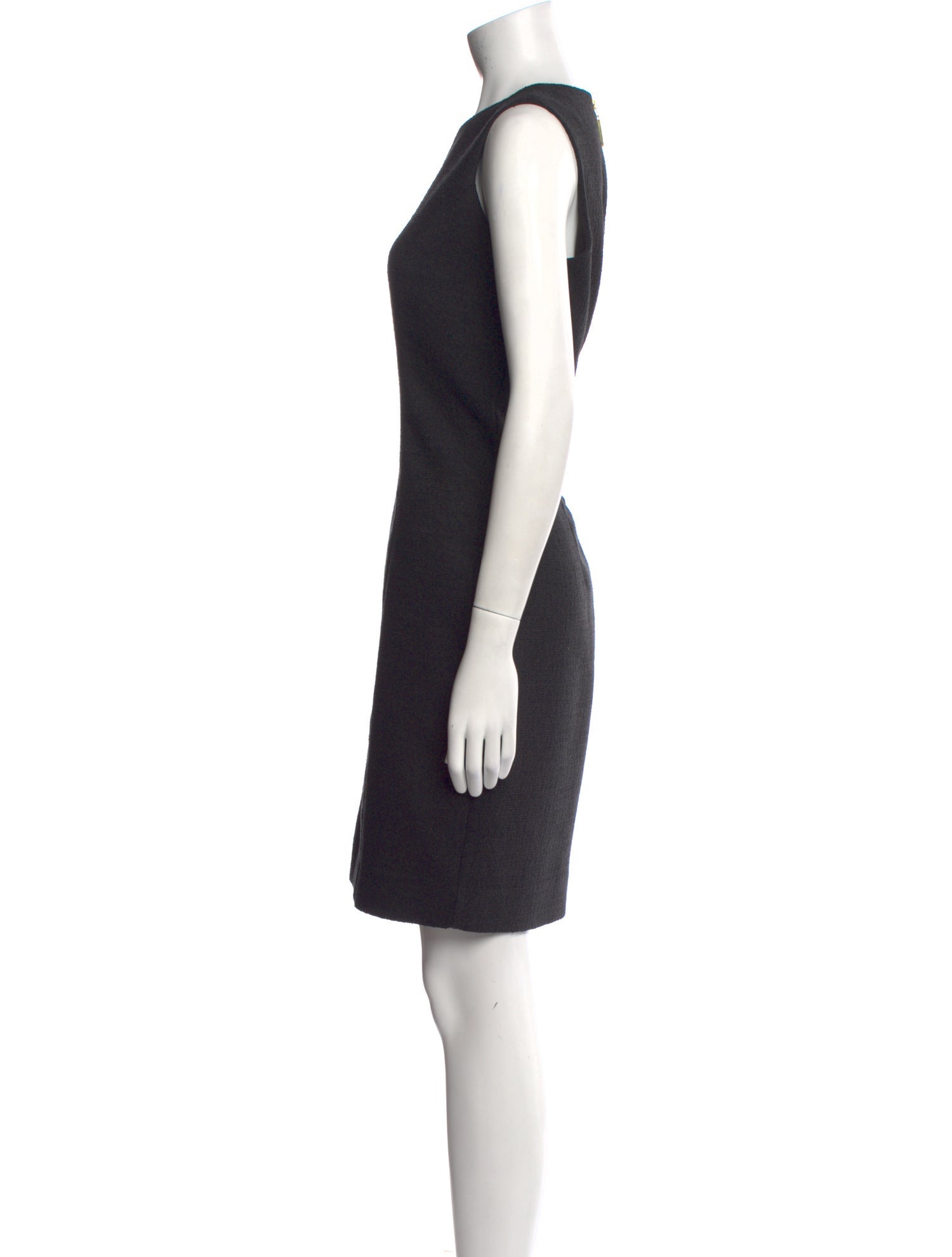 Badgley Mischka Bateau Neckline Knee-Length Dress