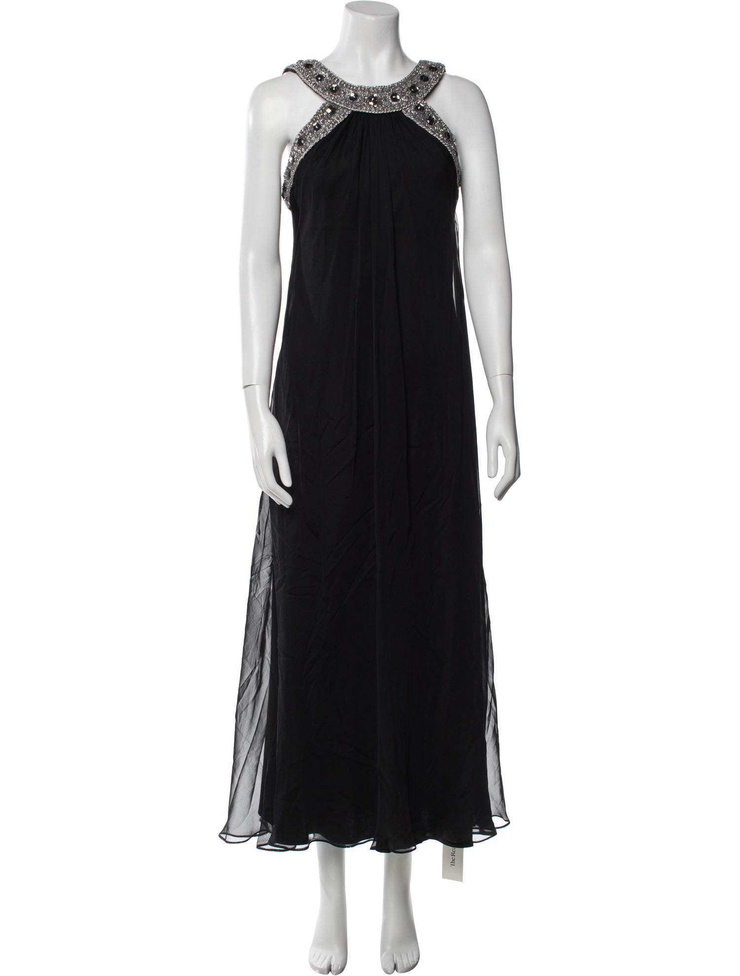 Badgley Mischka Silk Long Dress