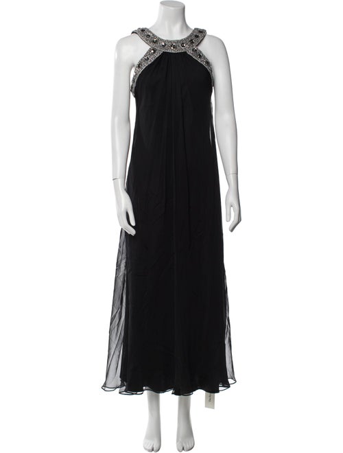 Badgley Mischka Silk Long Dress