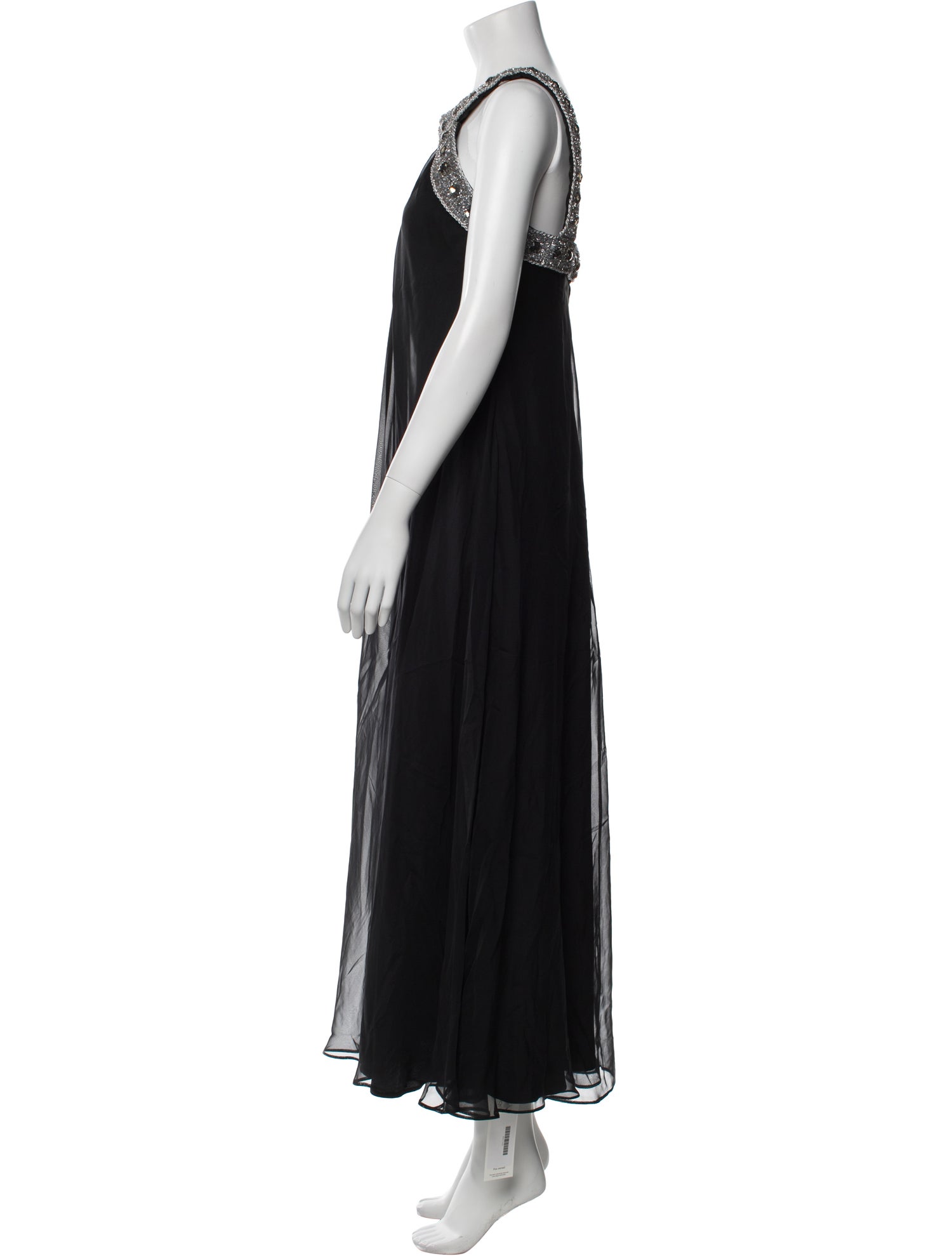 Badgley Mischka Silk Long Dress