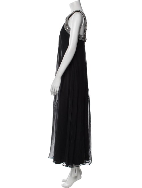 Badgley Mischka Silk Long Dress
