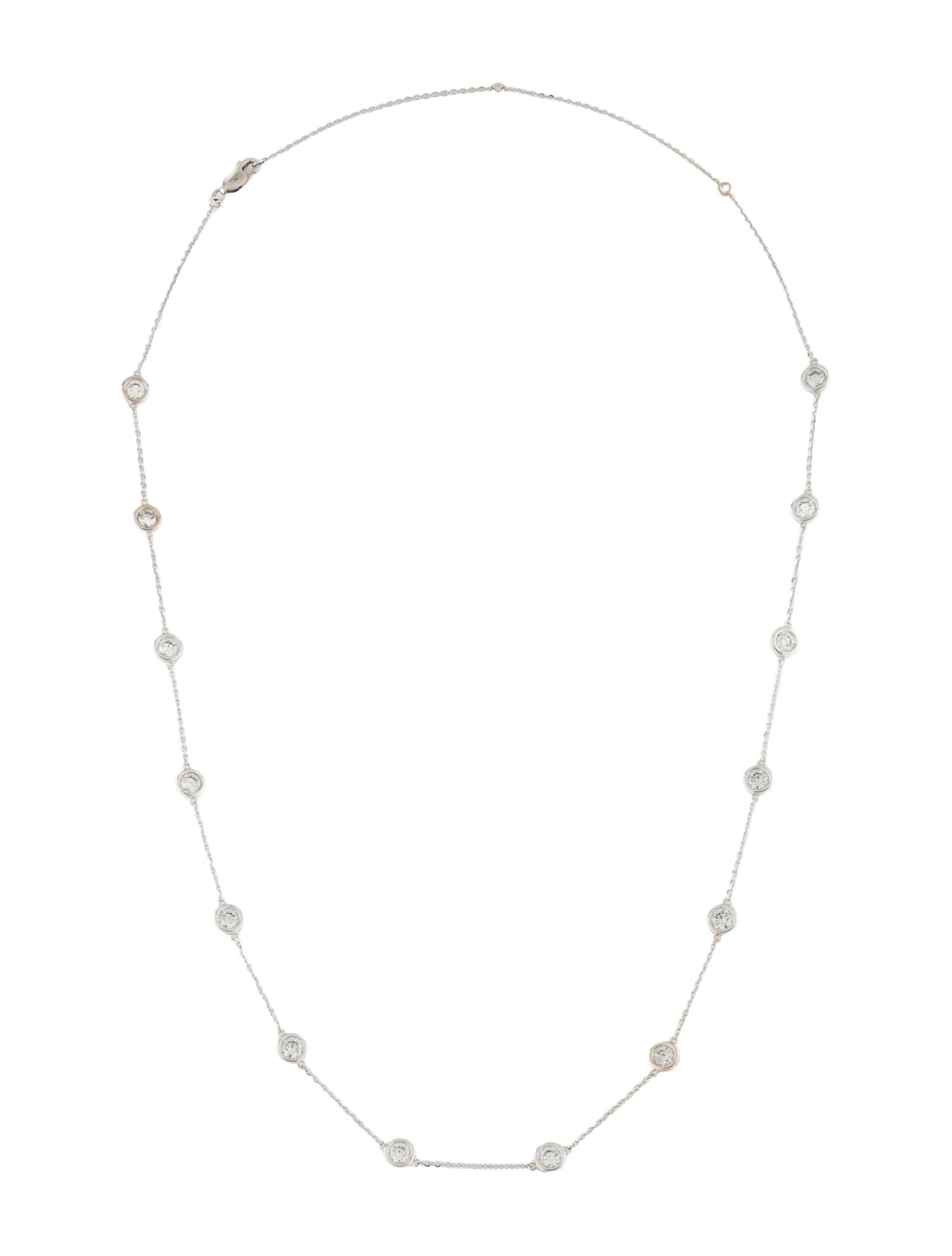 Badgley Mischka 14K 3.00ctw Lab-Grown Diamond Station Necklace