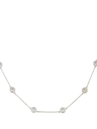 Badgley Mischka 14K 3.00ctw Lab-Grown Diamond Station Necklace
