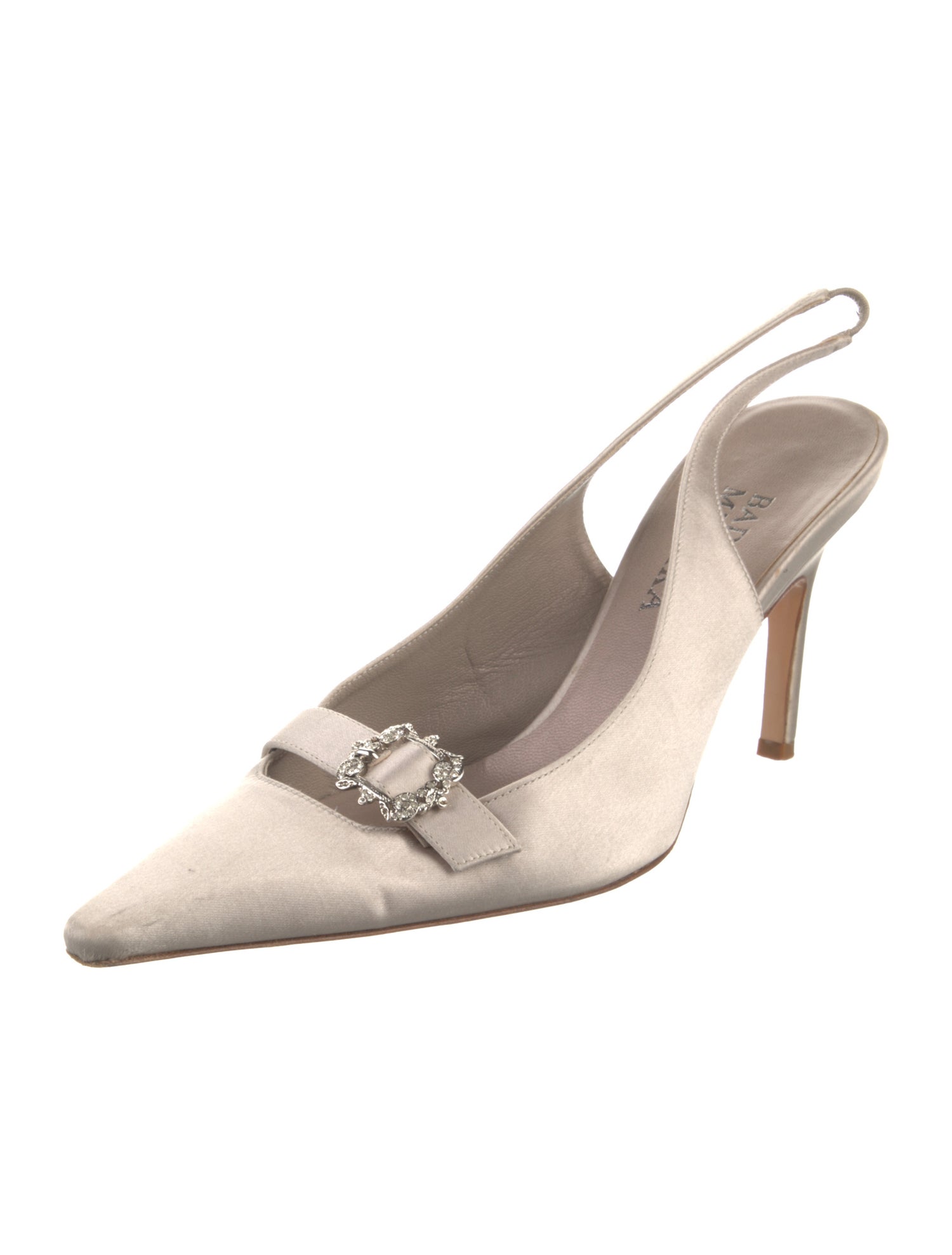 Badgley Mischka Satin Slingback Pumps