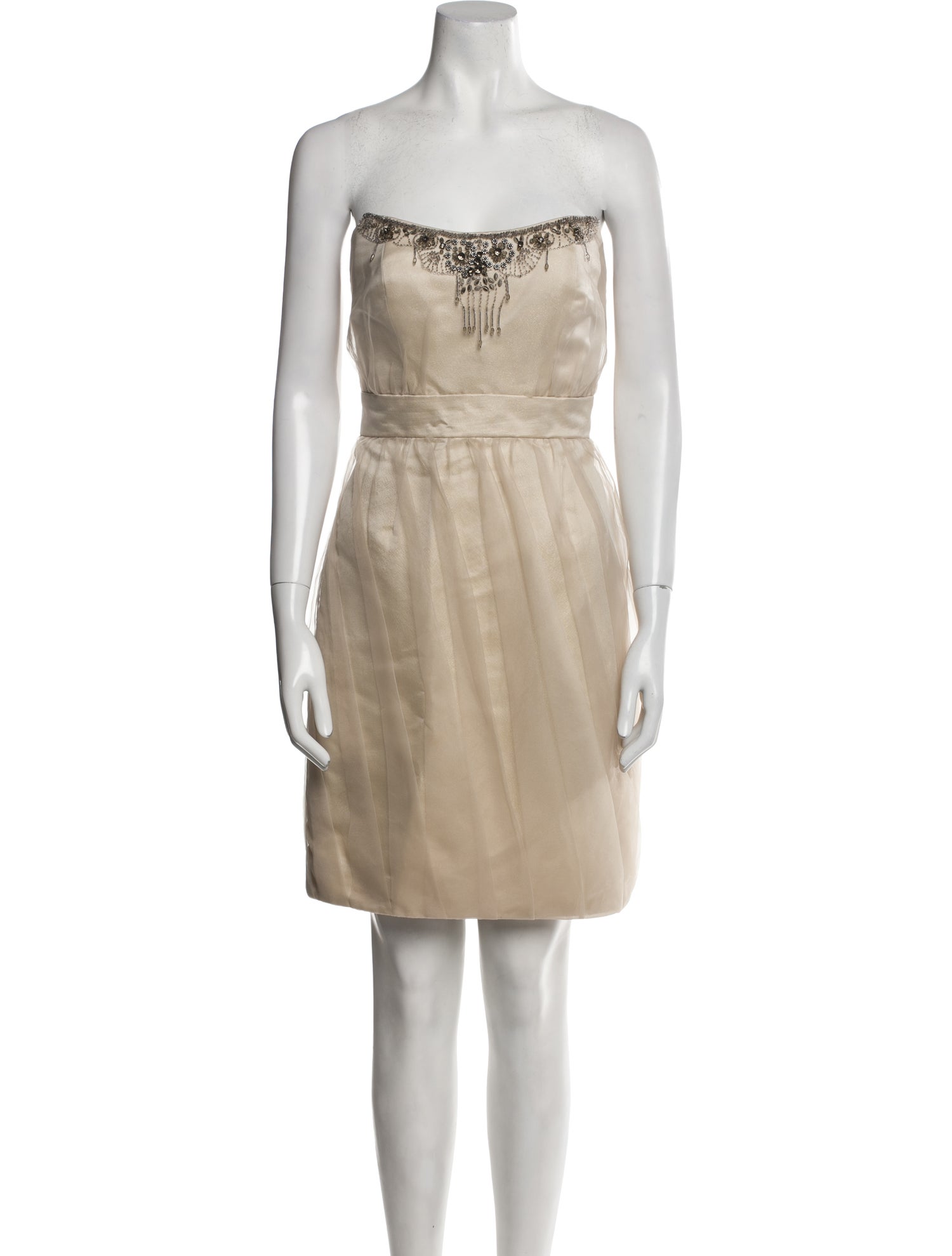 Badgley Mischka Strapless Mini Dress