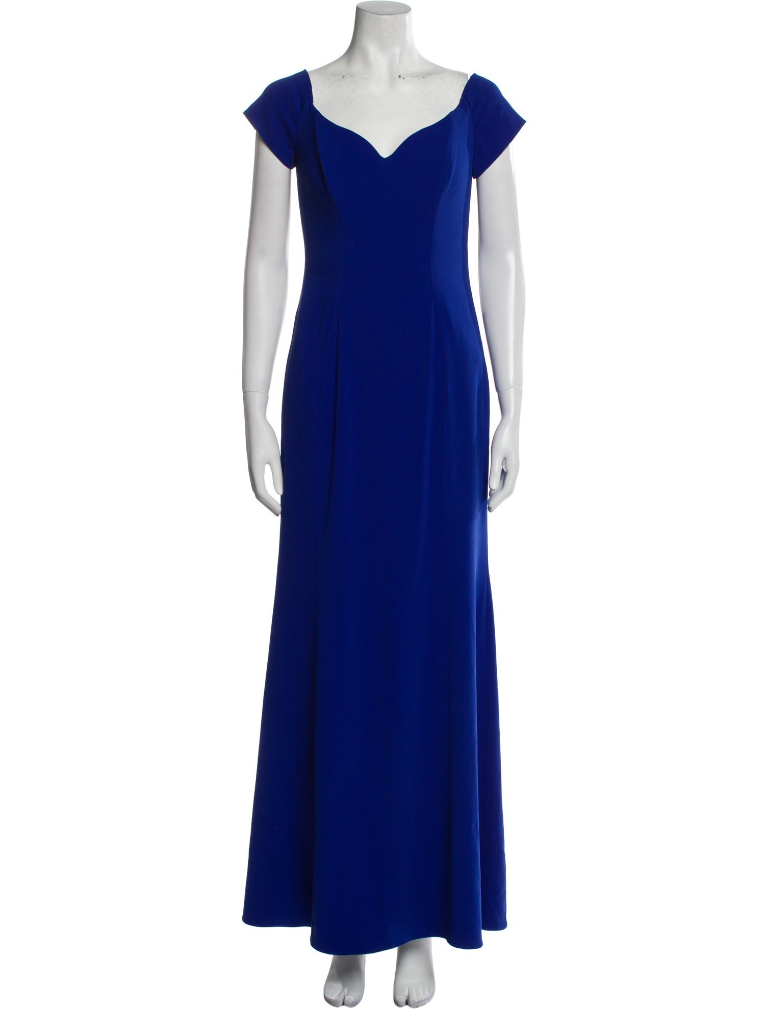 Badgley Mischka V-Neck Long Dress