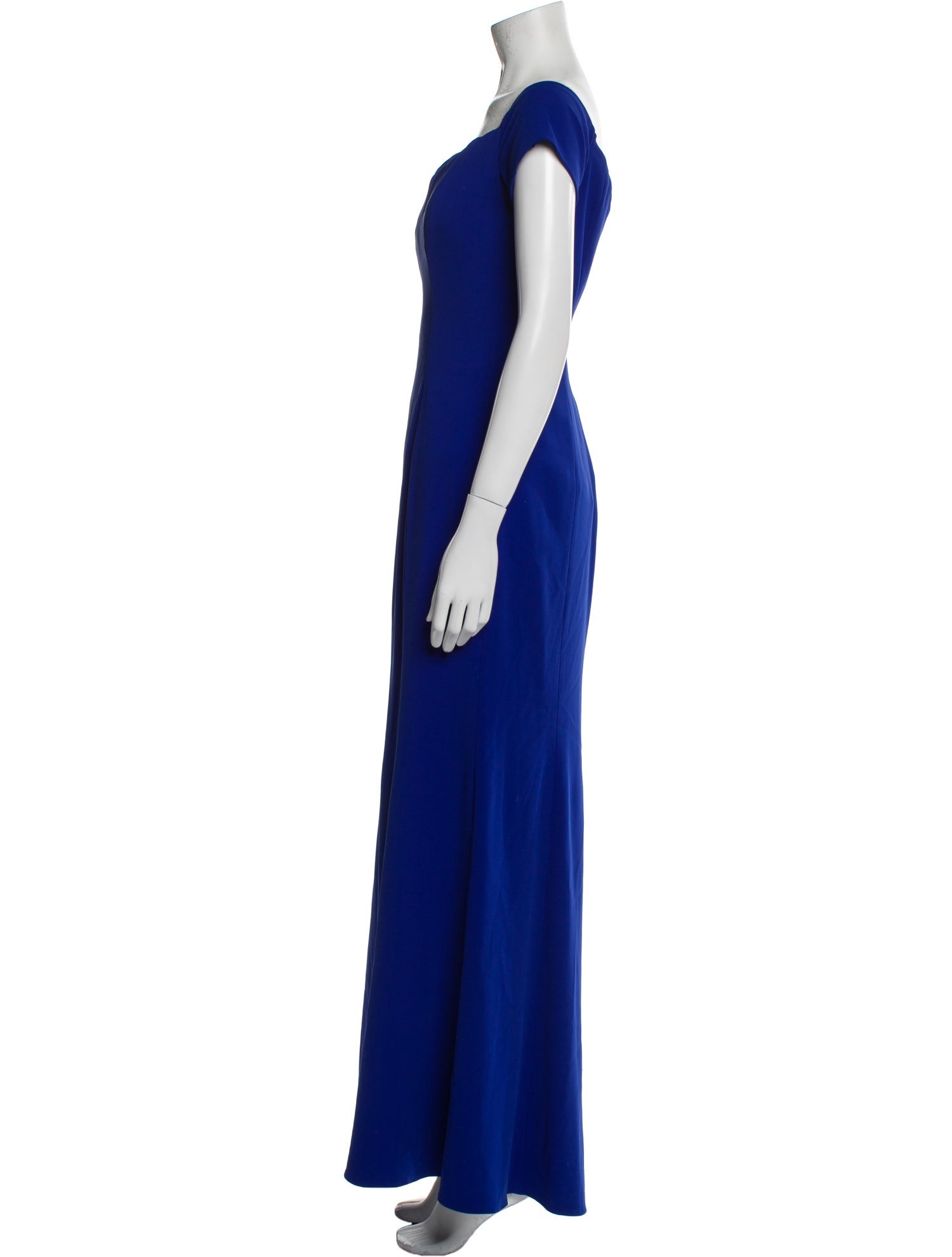 Badgley Mischka V-Neck Long Dress