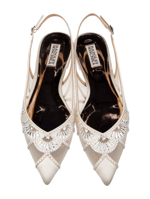 Badgley Mischka Mesh Slingback Flats