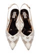 Badgley Mischka Mesh Slingback Flats