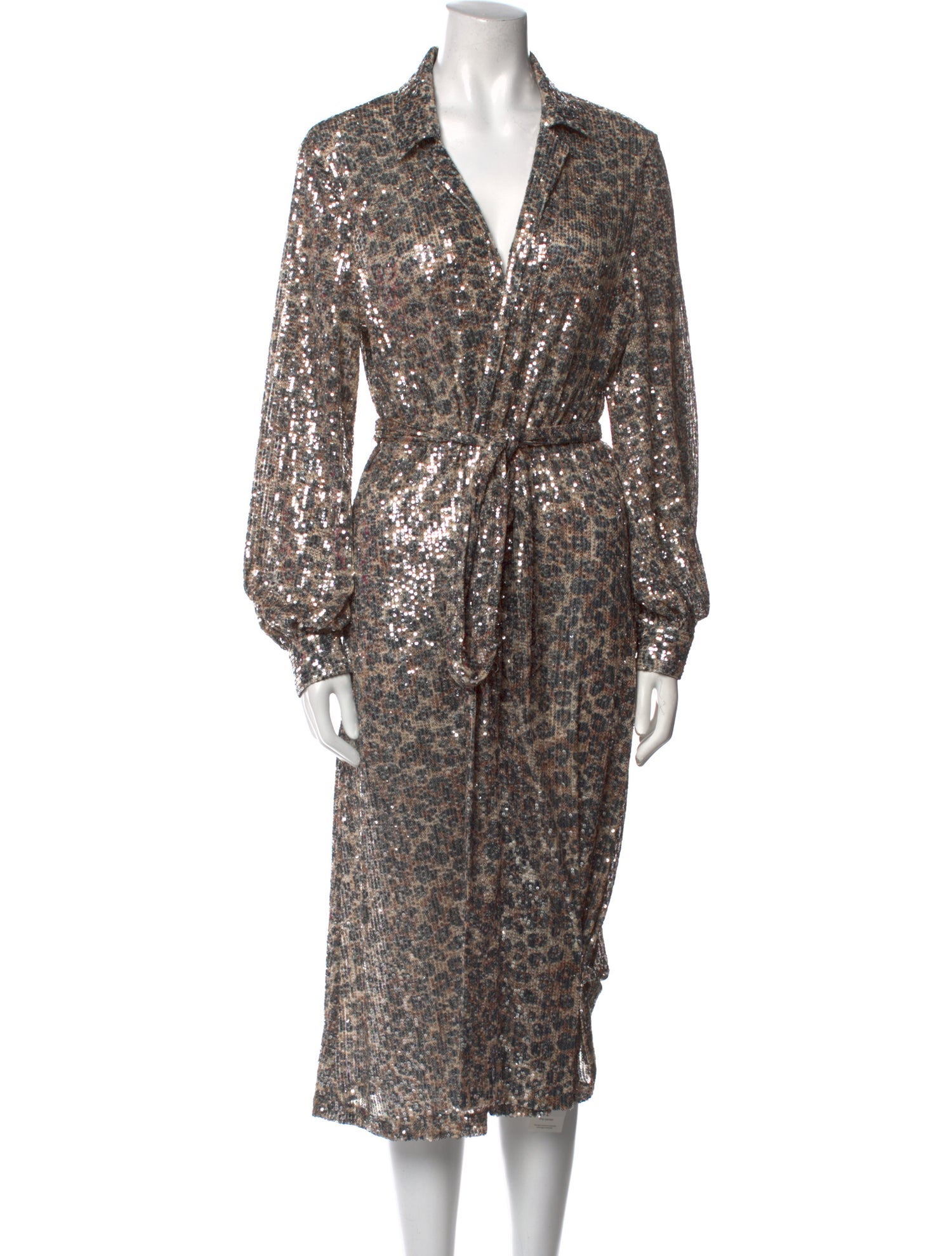 Badgley Mischka Printed Knee-Length Dress