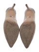 Badgley Mischka Mesh Crystal Embellishments Pumps