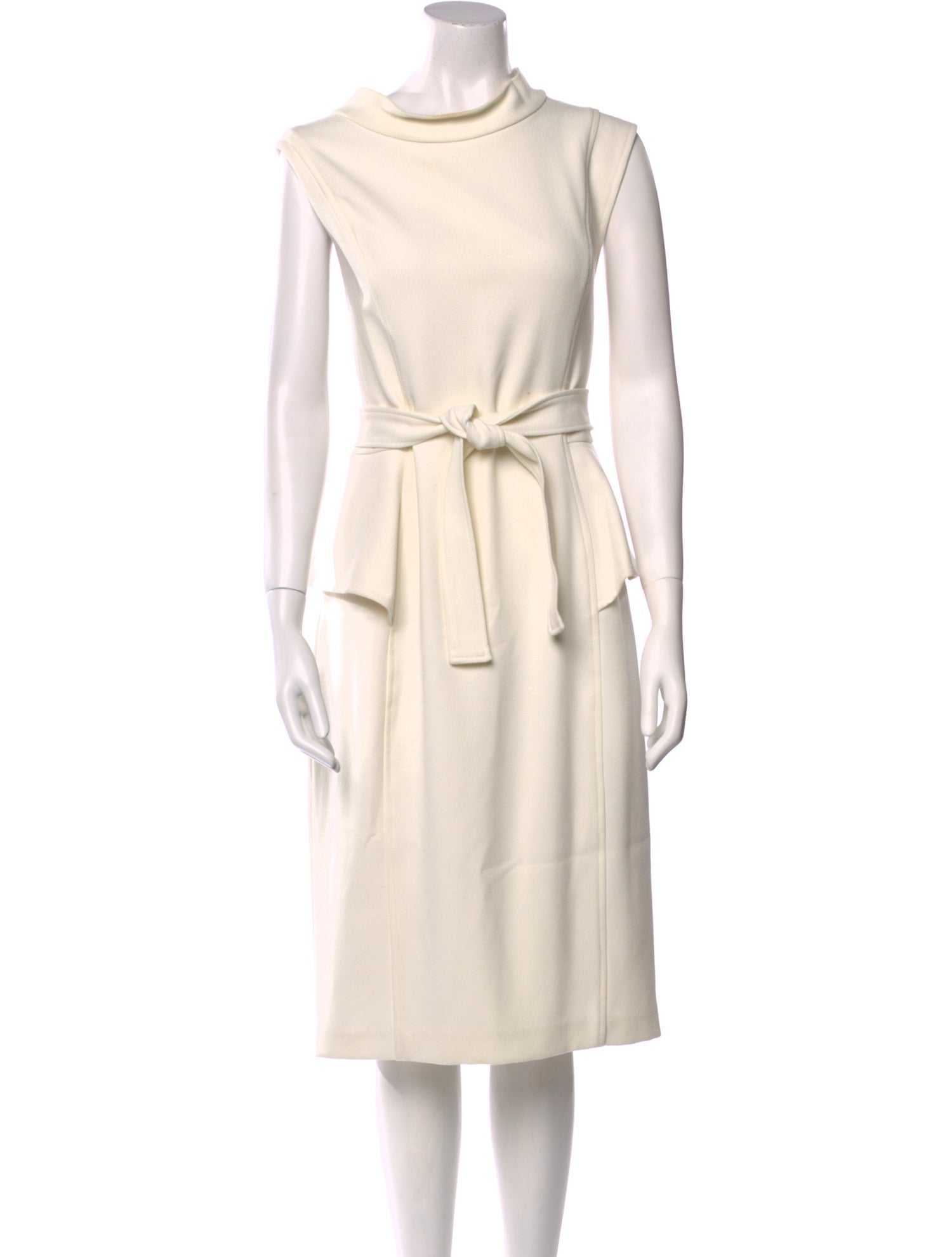 Badgley Mischka Cowl Neck Midi Length Dress