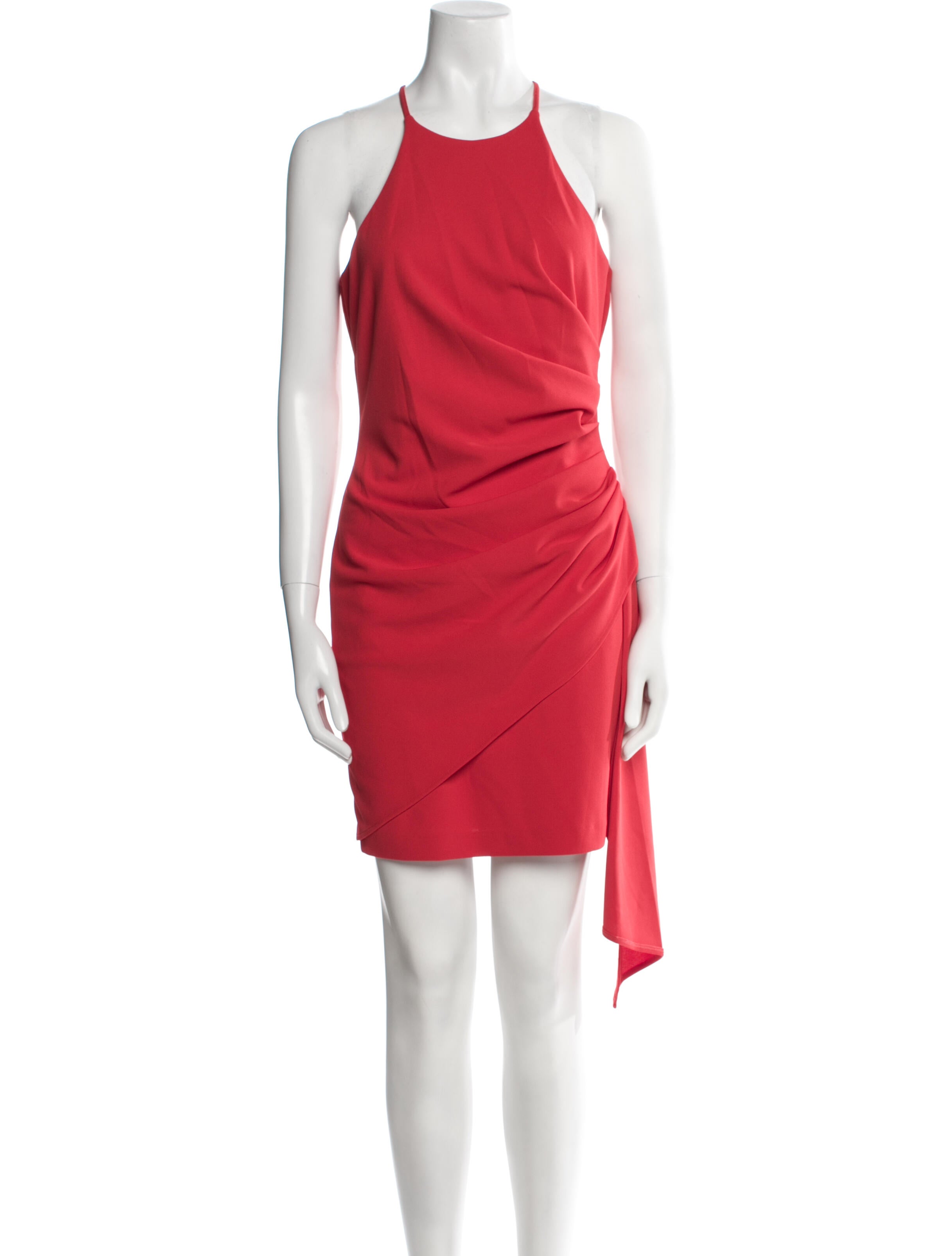 Badgley Mischka Crew Neck Mini Dress