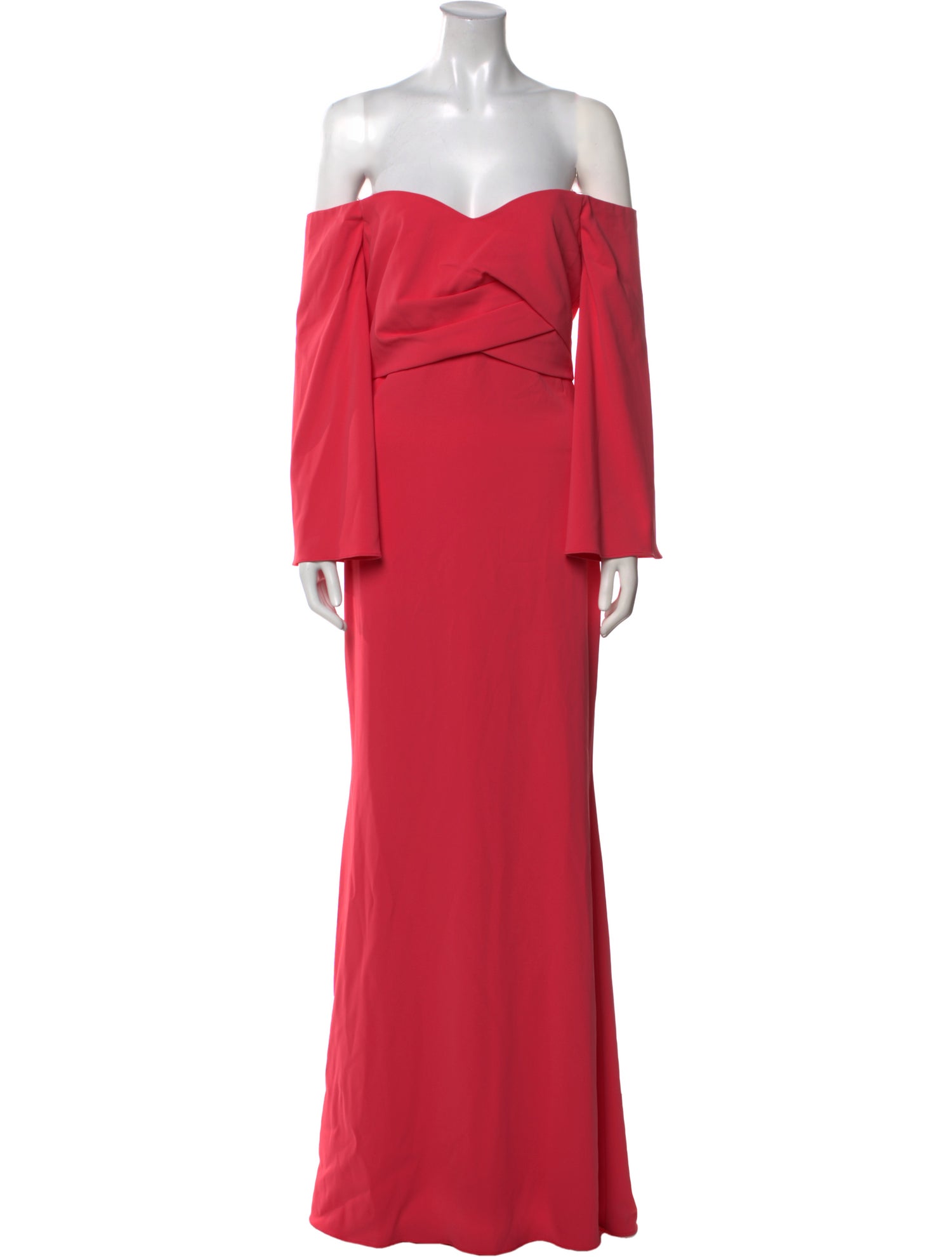 Badgley Mischka Off-The-Shoulder Long Dress w/ Tags