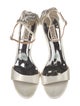 Badgley Mischka Satin Crystal Embellishments Sandals