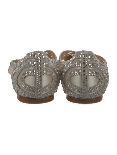 Badgley Mischka Suede Mesh Accents D'Orsay Flats