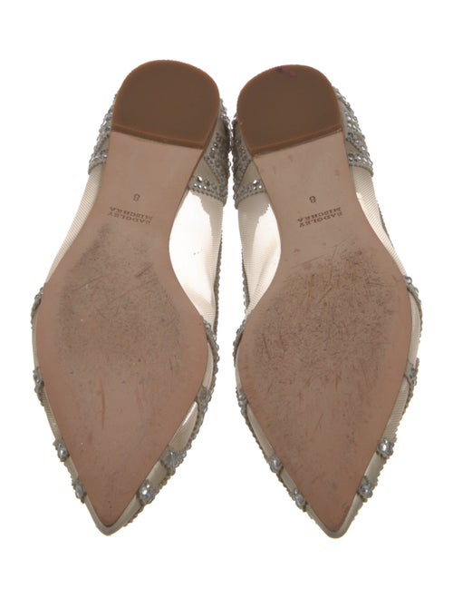 Badgley Mischka Suede Mesh Accents D'Orsay Flats