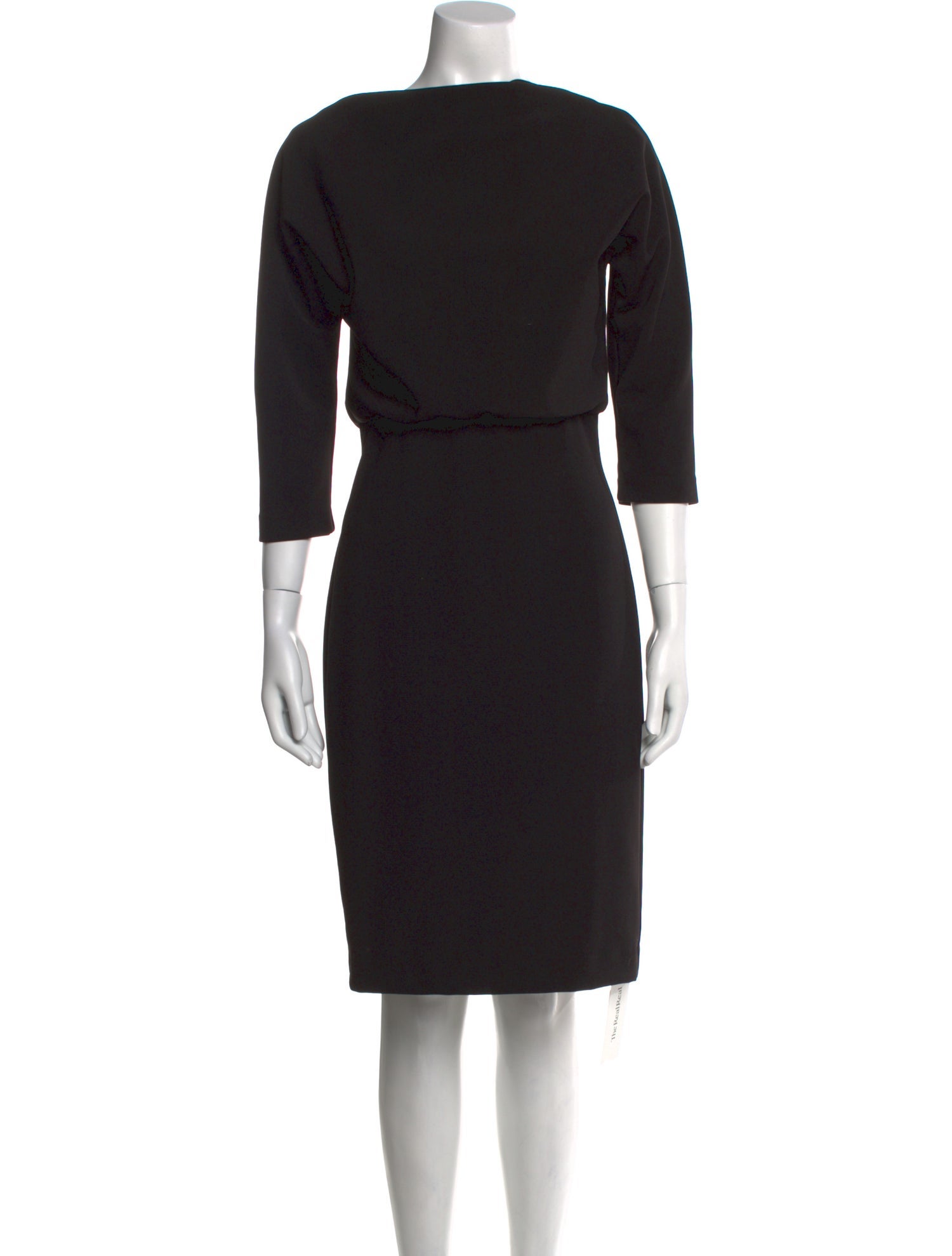 Badgley Mischka Scoop Neck Knee-Length Dress