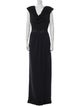 Badgley Mischka Cowl Neck Long Dress