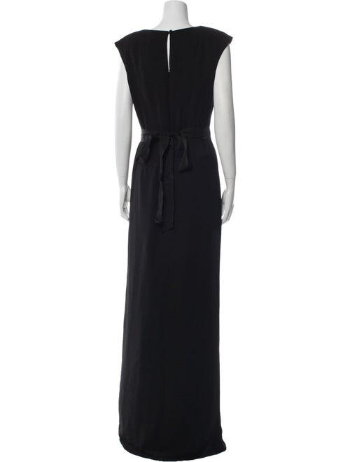 Badgley Mischka Cowl Neck Long Dress