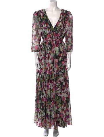 Badgley Mischka Dresses Printed Long Dress XXL