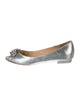 Badgley Mischka Suede Crystal Embellishments Flats