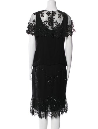 Badgley Mischka Lace Pattern Skirt Set