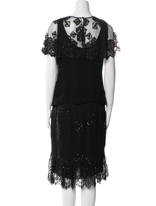 Badgley Mischka Lace Pattern Skirt Set
