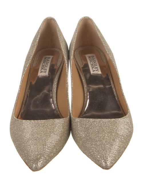 Badgley Mischka Glitter Pumps