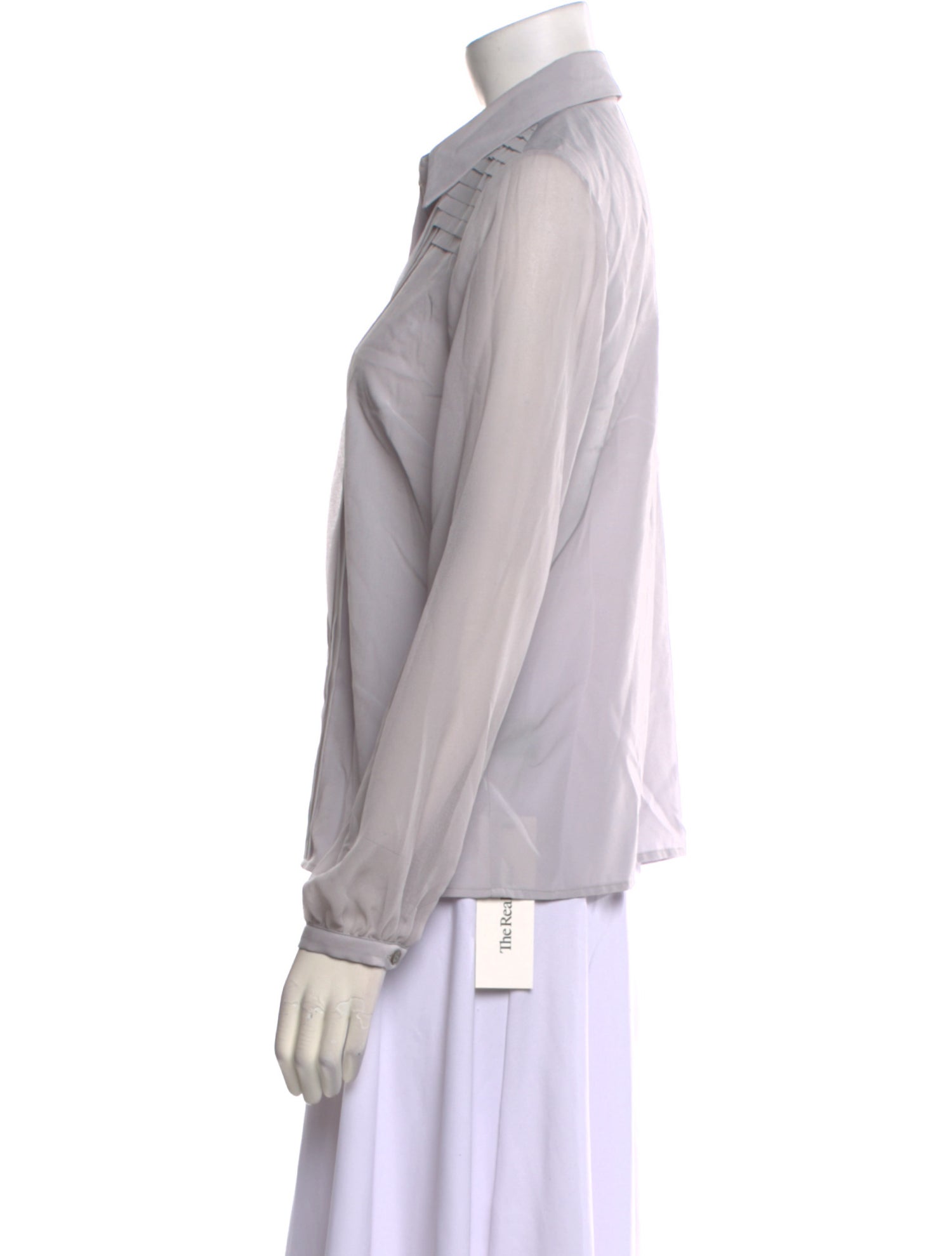 Badgley Mischka Long Sleeve Button-Up Top w/ Tags