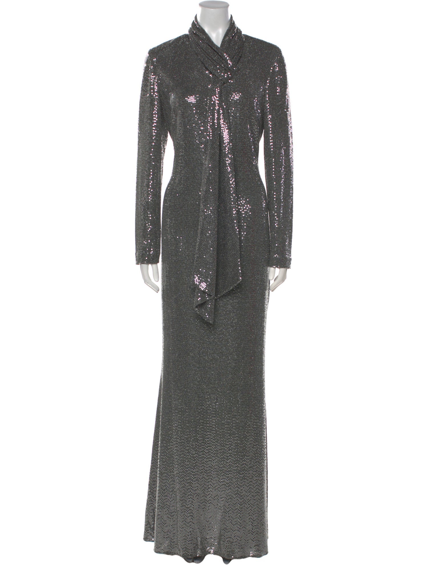 Badgley Mischka Nylon Long Dress w/ Tags