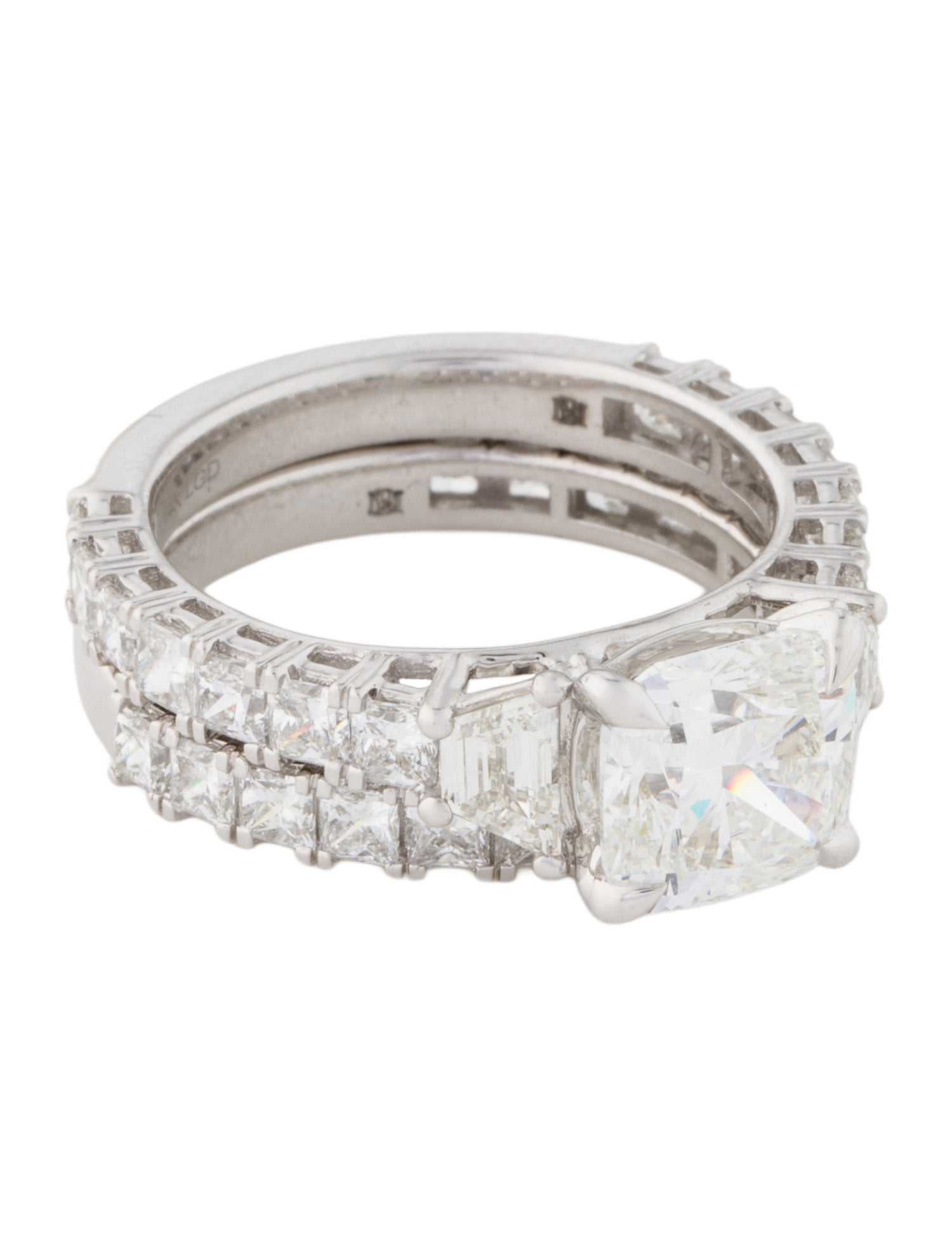 Badgley Mischka 14K 5.74ctw Lab-Grown Diamond Wedding Set Rings