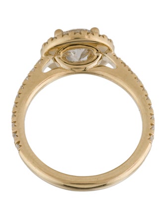 Badgley Mischka 14K 1.51ct Lab-Grown Diamond Halo Engagement Ring