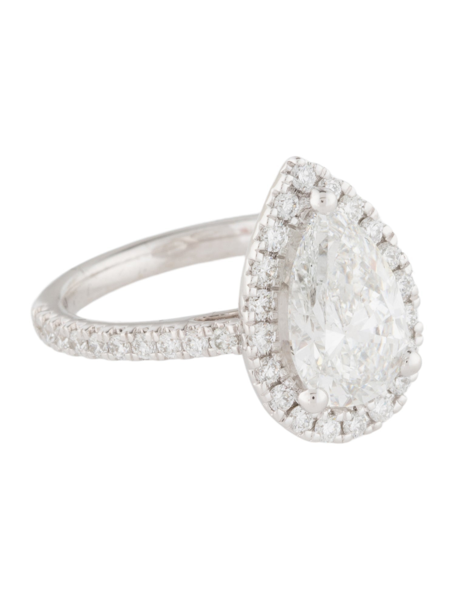 Badgley Mischka 14K 2.01ct Lab-Grown Diamond Halo Engagement Ring