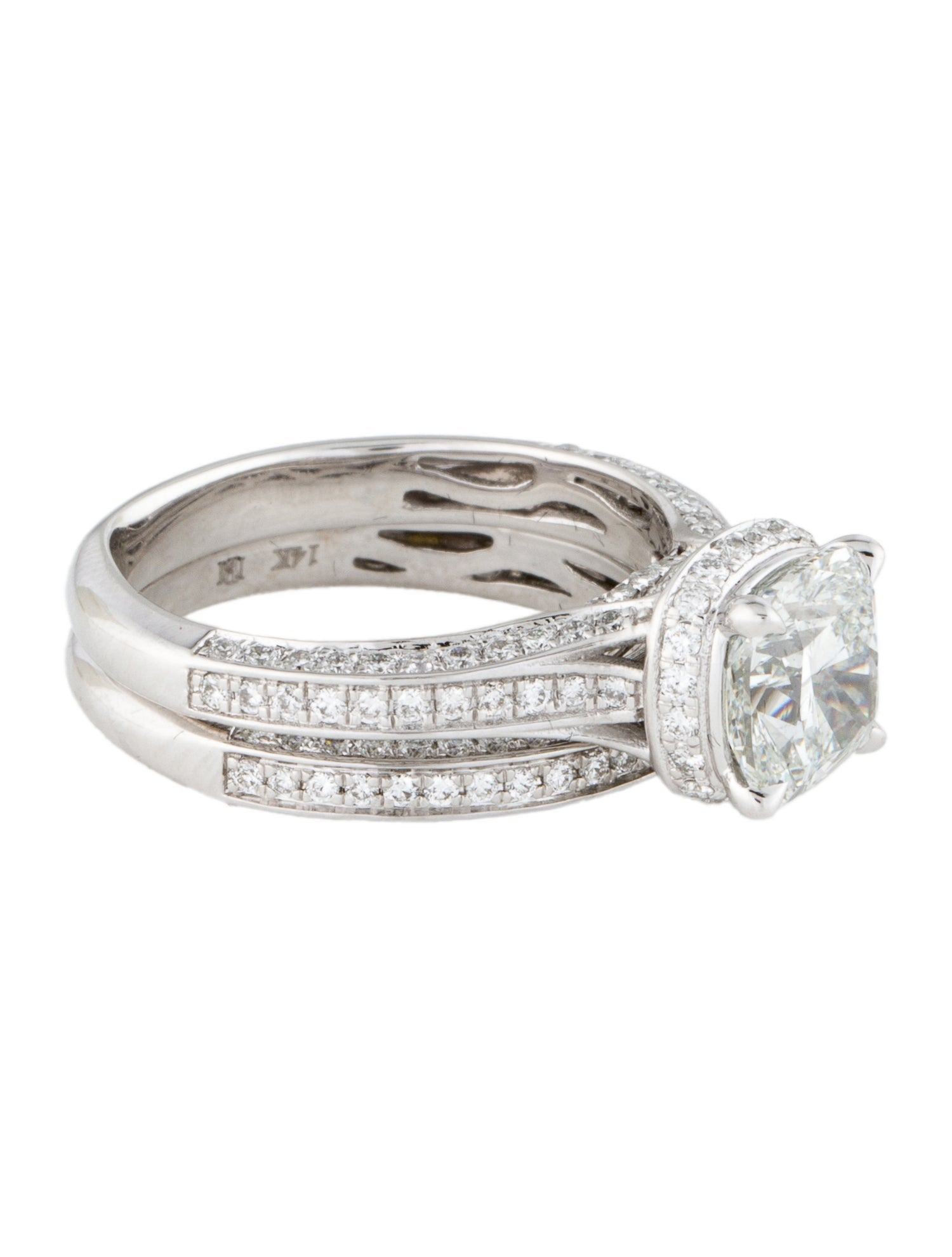 Badgley Mischka 2.05ct Lab-Grown Diamond Wedding Set