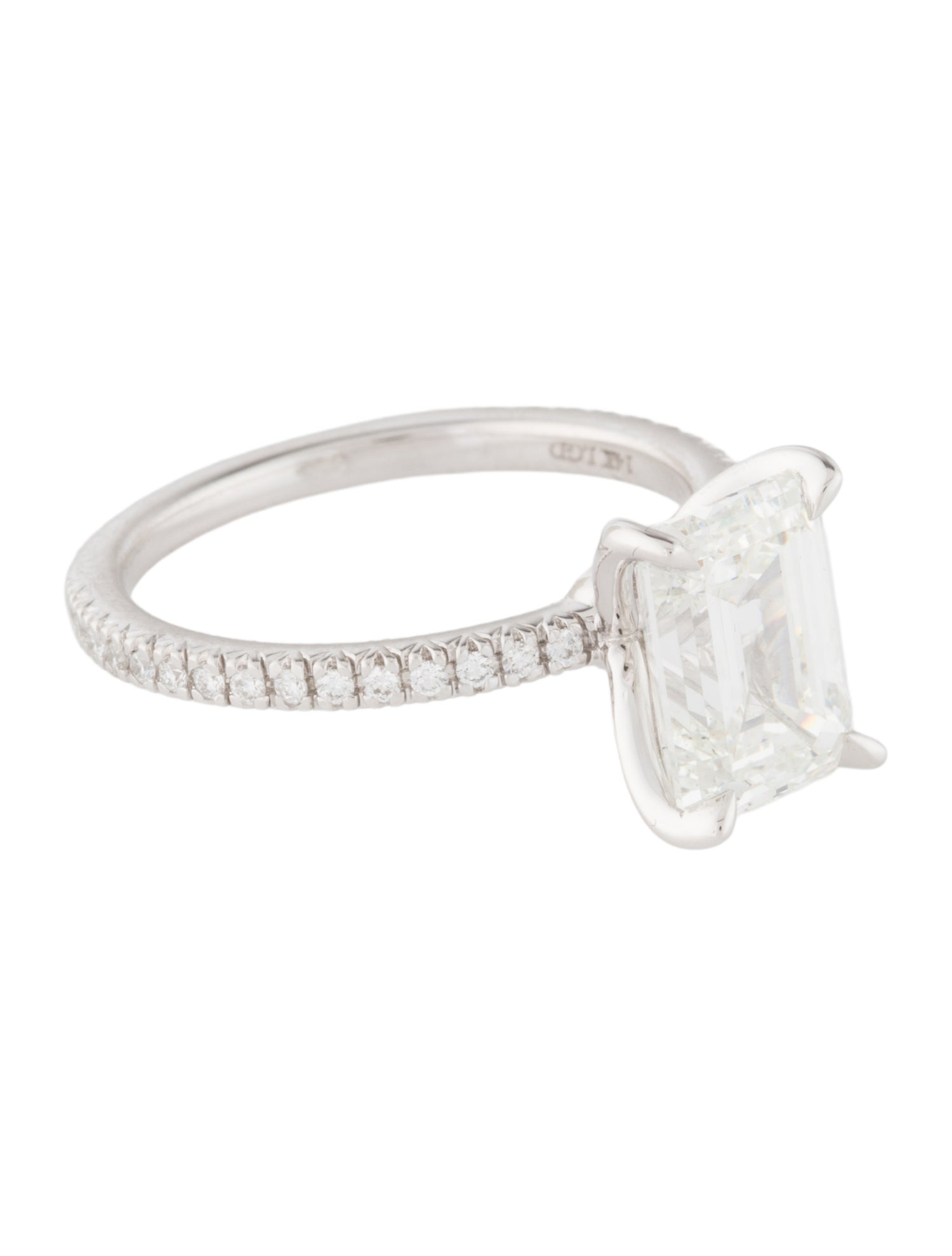 Badgley Mischka 14K 3.01ct Lab-Grown Diamond Engagement Ring