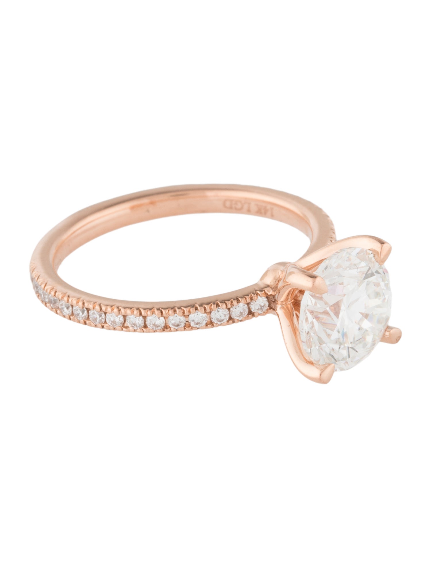 Badgley Mischka 14K 2.00ct Lab-Grown Diamond Engagement Ring