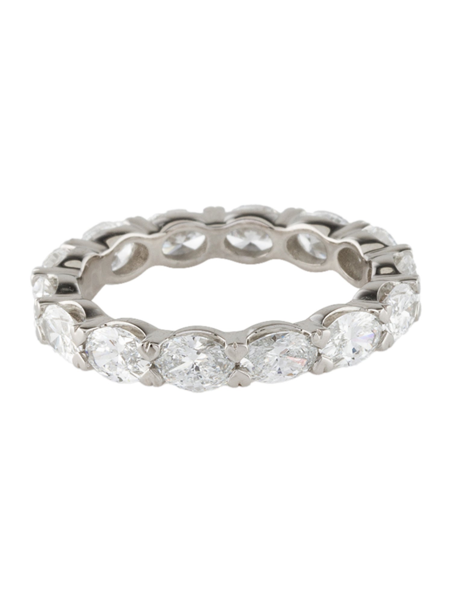Badgley Mischka Platinum 2.94ctw Lab-Grown Diamond Eternity Band