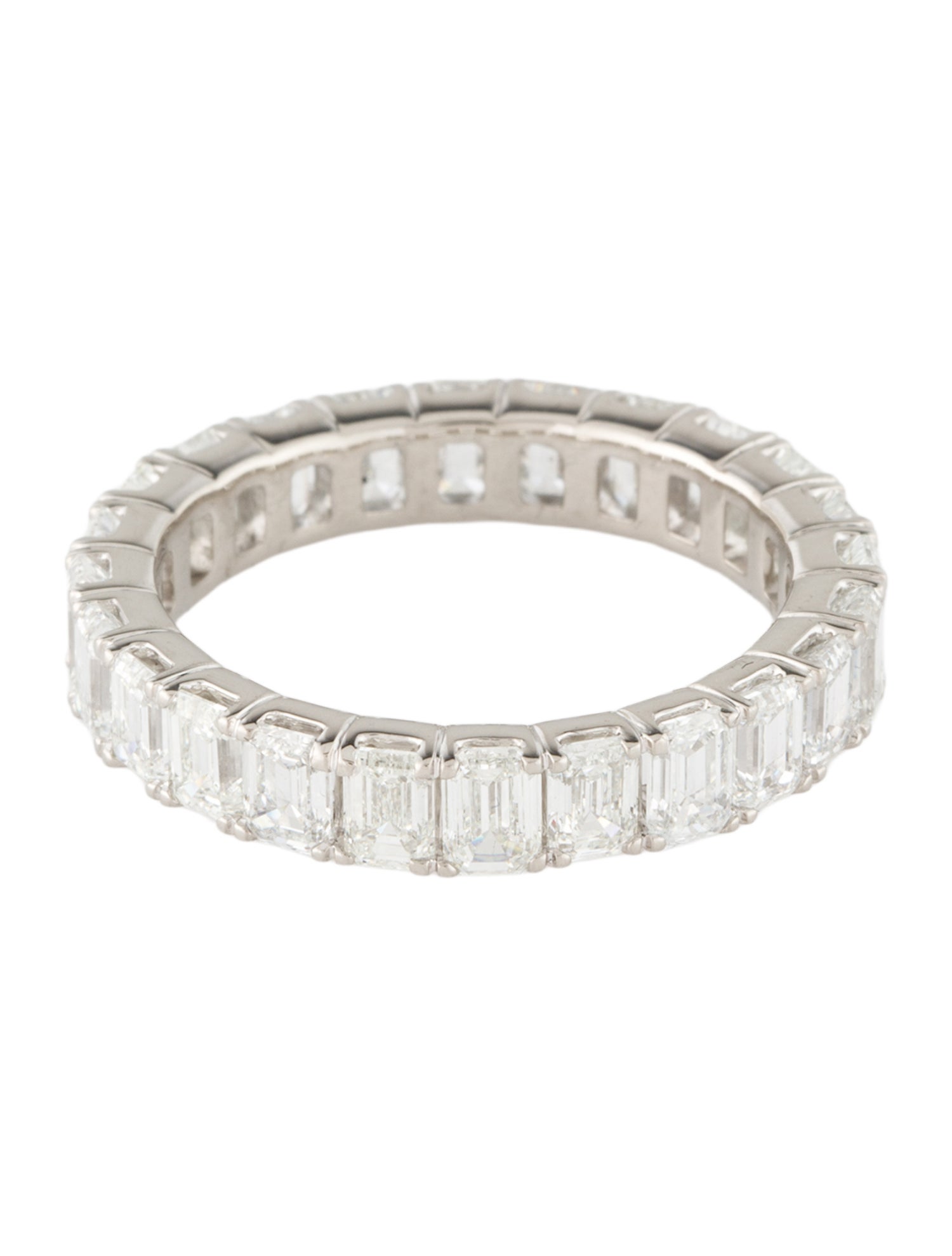 Badgley Mischka Platinum 5.04ctw Lab-Grown Diamond Eternity Band