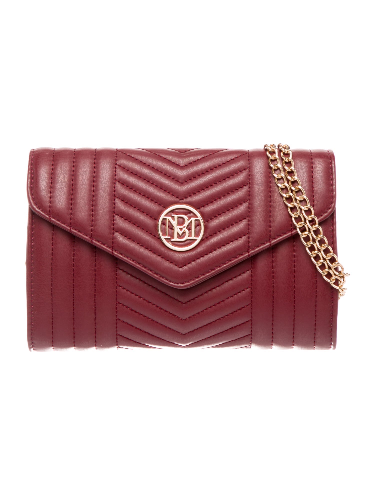 Badgley Mischka Leather Evening Bag