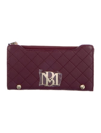 Badgley Mischka Leather Printed Pouch