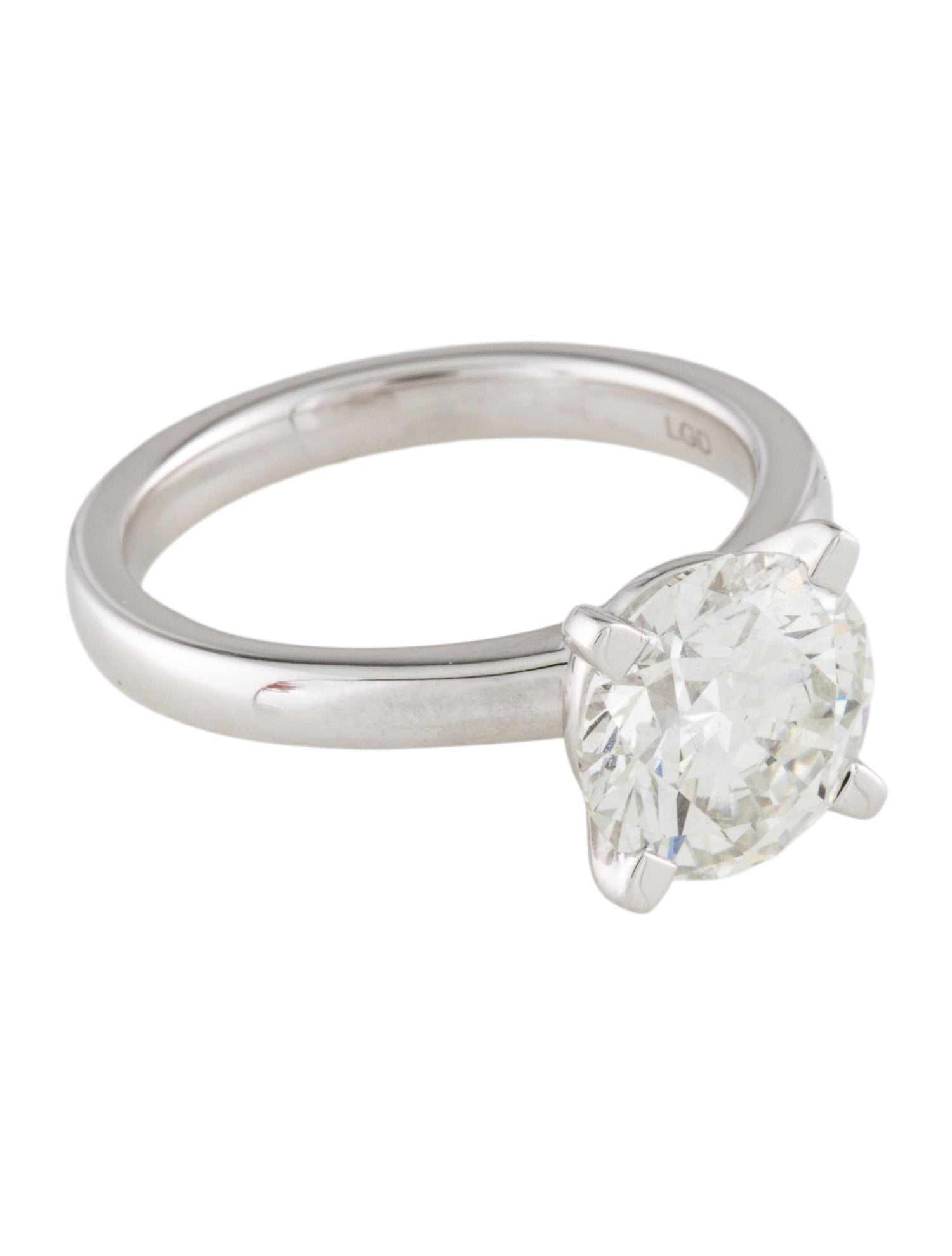Badgley Mischka 18K 3.02ctw Lab-Grown Diamond Engaement RIng