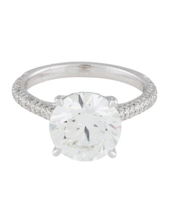Badgley Mischka 18K 4.09cts Lab-Grown Diamond Engagement Ring