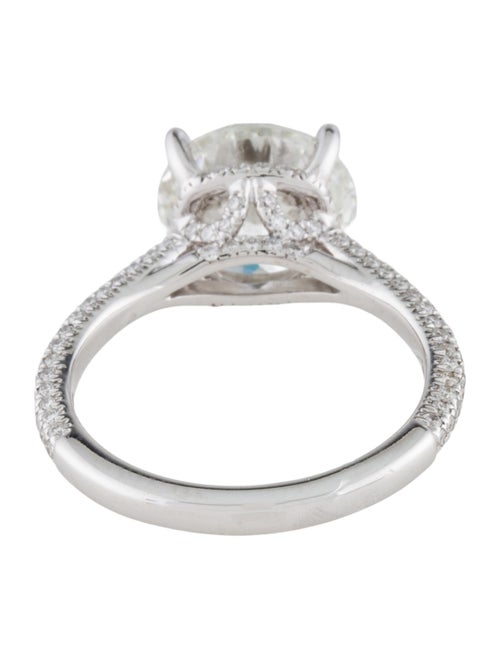 Badgley Mischka 18K 4.09cts Lab-Grown Diamond Engagement Ring