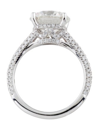 Badgley Mischka 18K 4.09cts Lab-Grown Diamond Engagement Ring