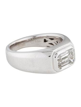 Badgley Mischka 14K 2.00ct Lab-Grown Diamond Signet Ring